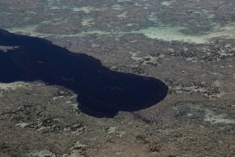 LYNXMPEFA10HY.jpg,Una vista general de un derrame de petróleo en la playa de Peroba en Maragogi, Brasil, 17 octubre 2019.
REUTERS/Diego Nigro   ; Crédito: STRINGER, Reuters