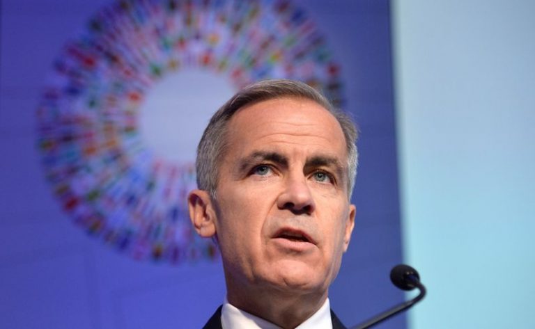 LYNXMPEFB017D.jpg,Imagen de archivo del jefe del Banco de Inglaterra, Mark Carney, durante las reuniones anuales del FMI y del Banco Mundial en Washington, Octubre 18, 2019.   REUTERS/Mike Theiler; Crédito: MIKE THEILER, Reuters