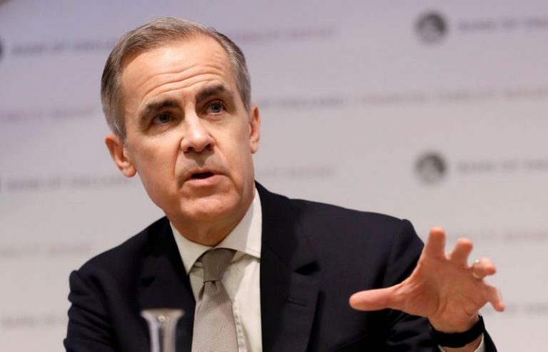 LYNXMPEFBT0HR.jpg,Imagen de archivo del gobernador del Banco de Inglaterra, Mark Carney, hablando en la conferencia de prensa sobre el Reporte de Estabilidad Financiera de Inglaterra en Londres, Reino Unido. 16 de diciembre, 2019. Kirsty Wigglesworth/Pool via REUTERS/Archivo; Crédito: POOL New, Reuters