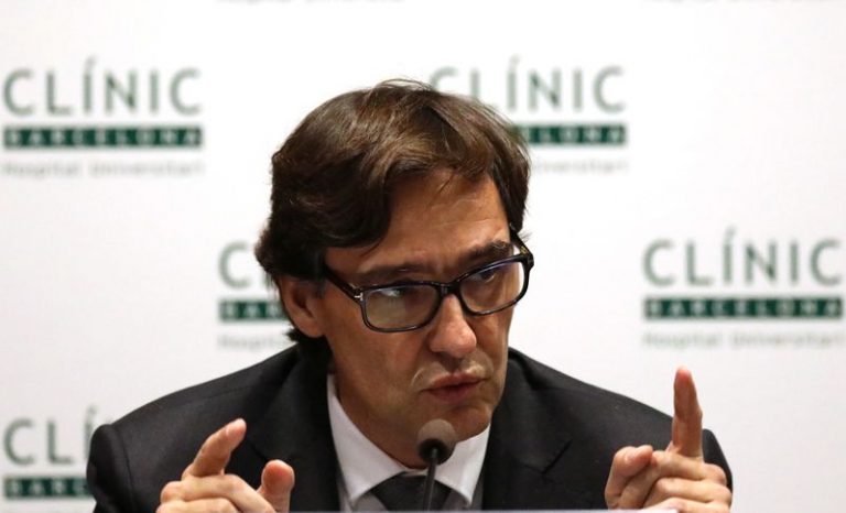 LYNXMPEG221PY.jpg,FOTO DE ARCHIVO: El ministro de Sanidad de España, Salvador Illa, durante una rueda de prensa en el Hospital Clínic de Barcelona, España, el 12 de febrero de 2020. REUTERS/Nacho Doce; Crédito: Nacho Doce, Reuters