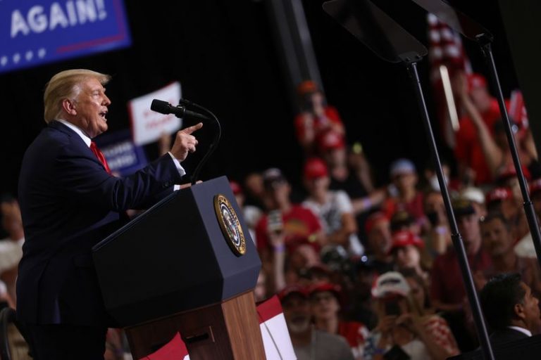 LYNXMPEG8D19S.jpg,El presidente Donald Trump en un mitin en Henderson, Nevada, EEUU, 13 septiembre 2020.
REUTERS/Jonathan Ernst; Crédito: JONATHAN ERNST, Reuters